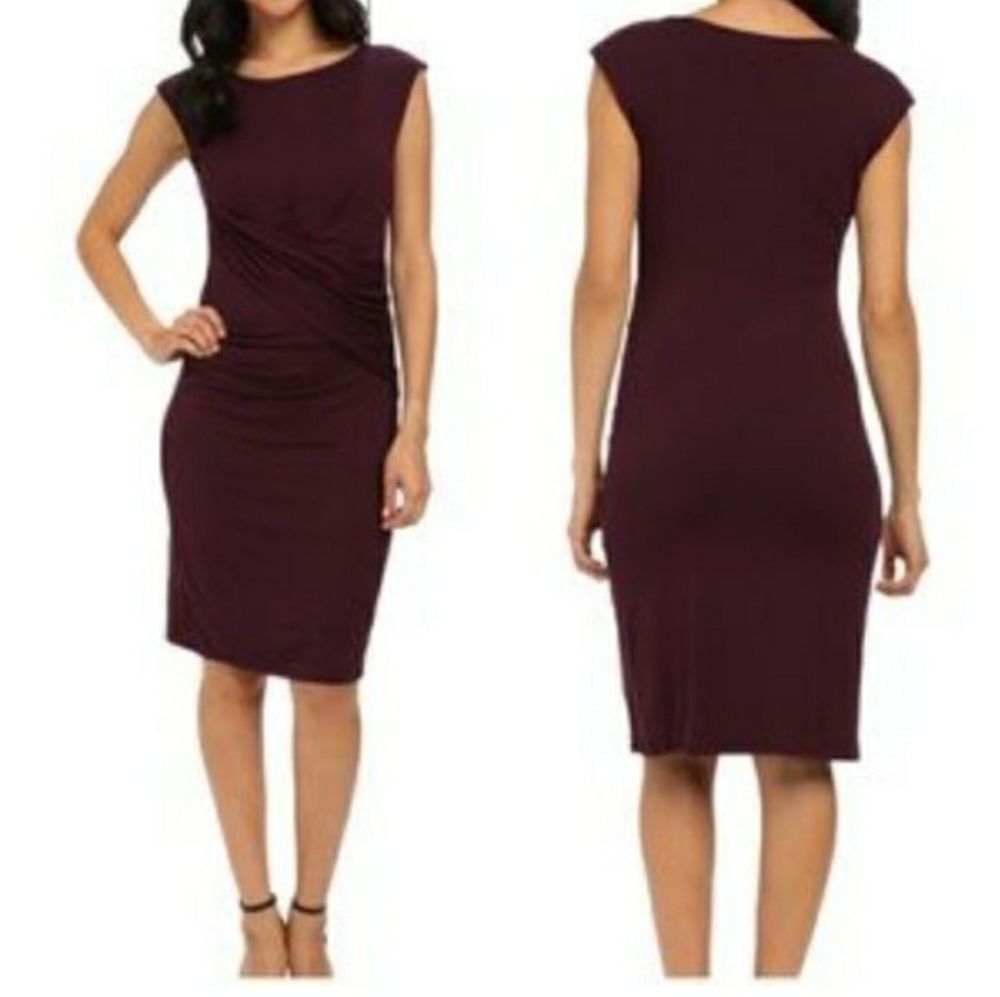 Kut from The Kloth Mollee Purple Sleeveless Bodycon Dress 14